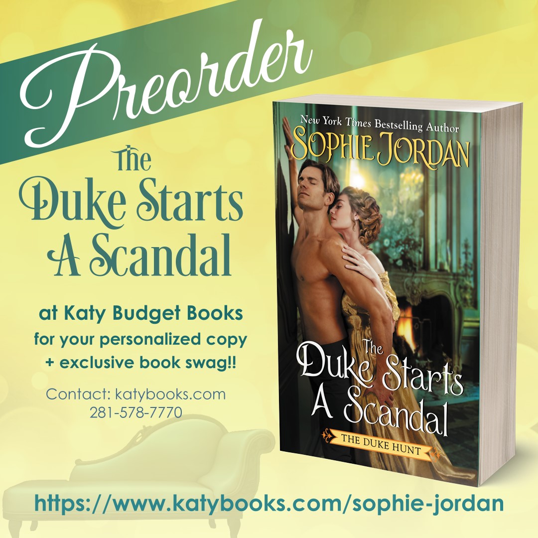 Sophie Jordan's The Duke Starts A Scandal